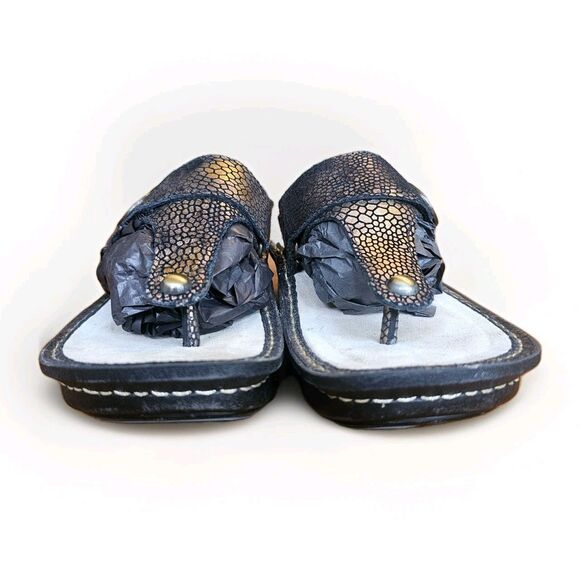 Alegria Carina Bronze Platform Thong Sandals Womens US 7.5/ EU 38 Summer - Picture 2 of 8